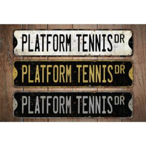 Platform-Tennis-Premium-Quality-Rustic-Metal-Sign-Images