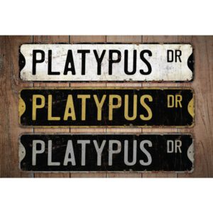 Platypus-Premium-Quality-Rustic-Metal-Sign-Images