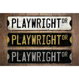 Playwright-Premium-Quality-Rustic-Metal-Sign-Images