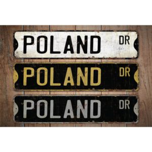 Poland-Premium-Quality-Rustic-Metal-Sign-Images