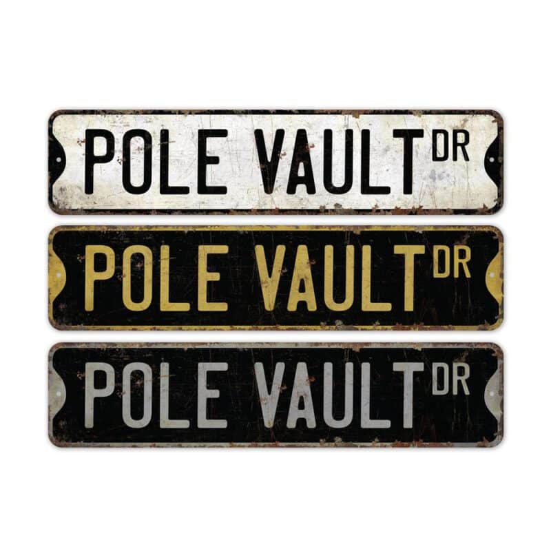 Pole-Vault-Premium-Quality-Rustic-Metal-Sign-2