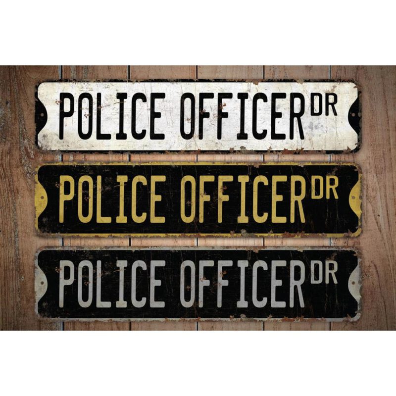 Police-Officer-Premium-Quality-Rustic-Metal-Sign-Images