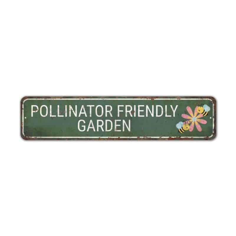 Pollinator-Friendly-Garden-Premium-Quality-Rustic-Metal-Sign-2