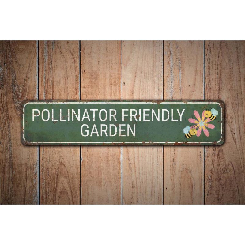 Pollinator-Friendly-Garden-Premium-Quality-Rustic-Metal-Sign-Images