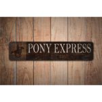 Pony-Express-Sign-Pony-Express-EST-Date-Premium-Quality-Rustic-Metal-Sign-Images