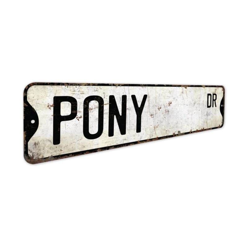 Pony-Premium-Quality-Rustic-Metal-Sign-3