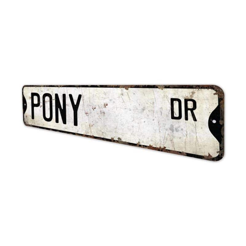 Pony-Premium-Quality-Rustic-Metal-Sign-4