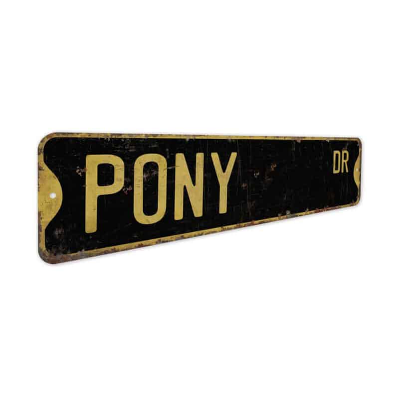 Pony-Premium-Quality-Rustic-Metal-Sign-5