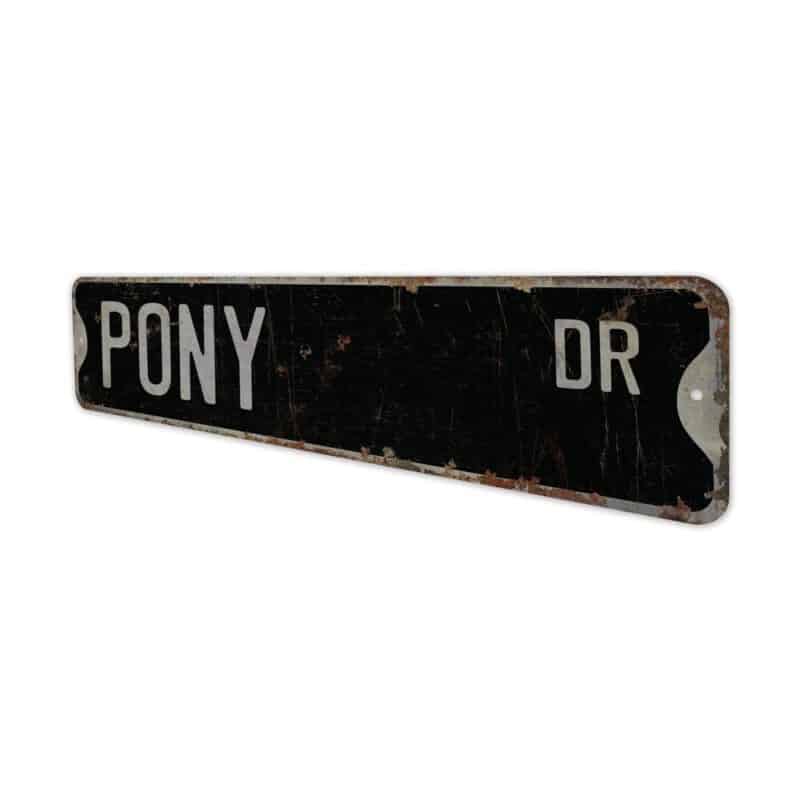 Pony-Premium-Quality-Rustic-Metal-Sign-8