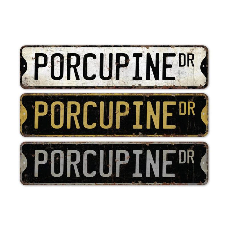 Porcupine-Premium-Quality-Rustic-Metal-Sign-2