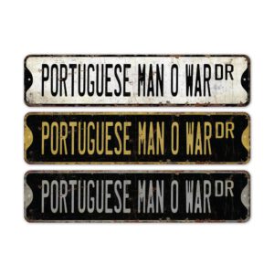 Portuguese-Man-O-War-Premium-Quality-Rustic-Metal-Sign-2