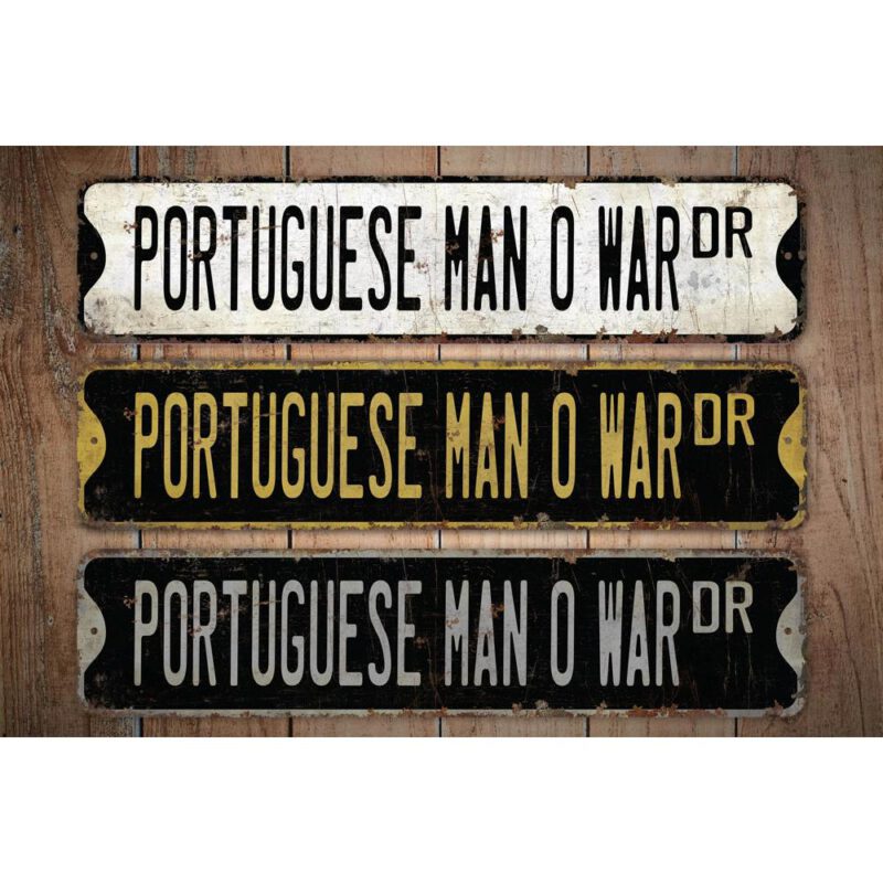 Portuguese-Man-O-War-Premium-Quality-Rustic-Metal-Sign-Images