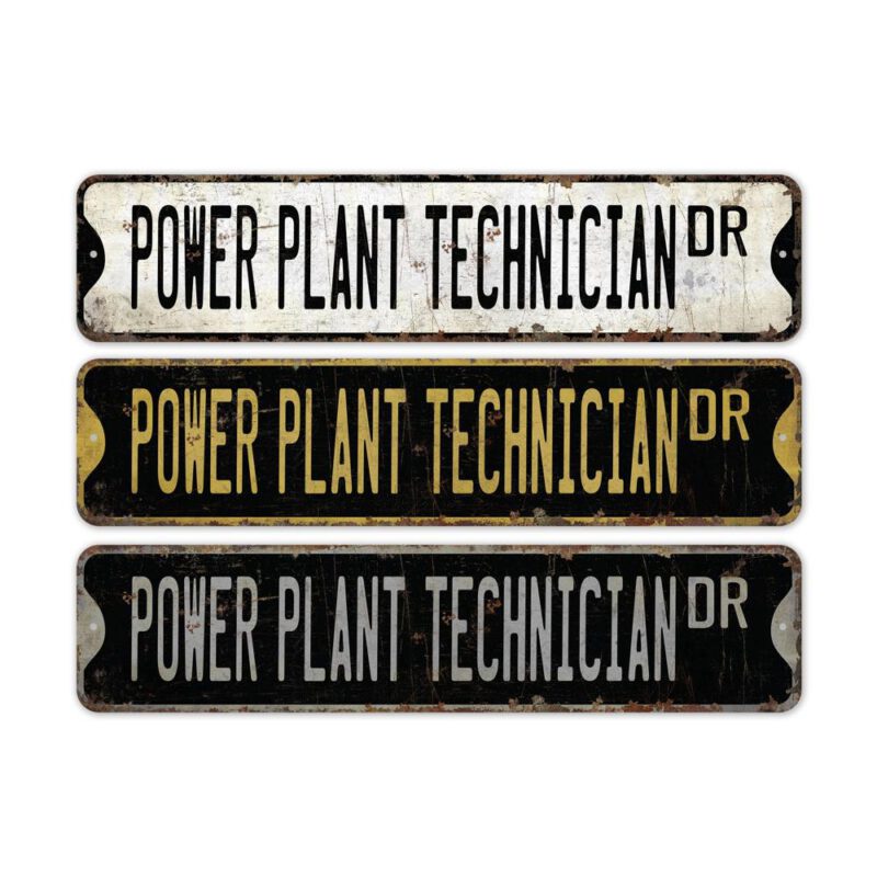 Power-Plant-Technician-Premium-Quality-Rustic-Metal-Sign-2