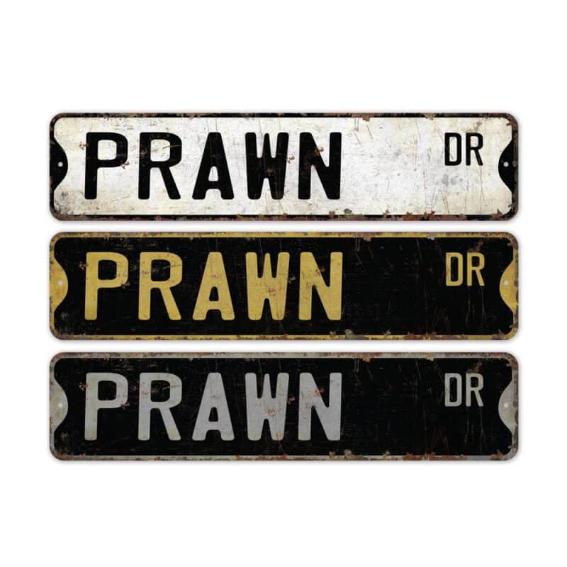 Prawn-Premium-Quality-Rustic-Metal-Sign-2