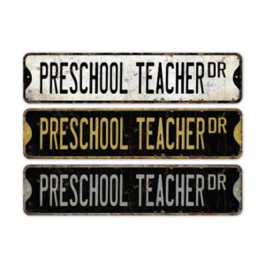 Preschool-Teacher-Premium-Quality-Rustic-Metal-Sign-2