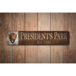 President-Park-Sign-Premium-Quality-Rustic-Metal-Sign-Images