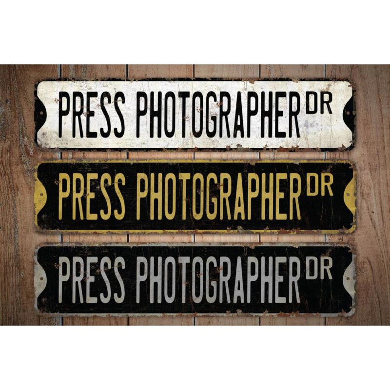 Press-Photographer-Premium-Quality-Rustic-Metal-Sign-Images