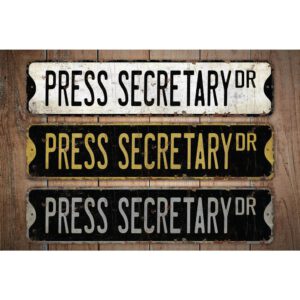 Press-Secretary-Premium-Quality-Rustic-Metal-Sign-Images