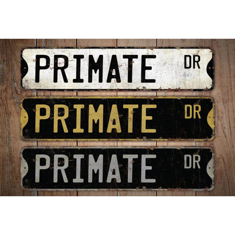 Primate-Premium-Quality-Rustic-Metal-Sign-Images