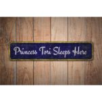 Princess-Sleeps-Here-Sign-Premium-Quality-Rustic-Metal-Sign-Images-1