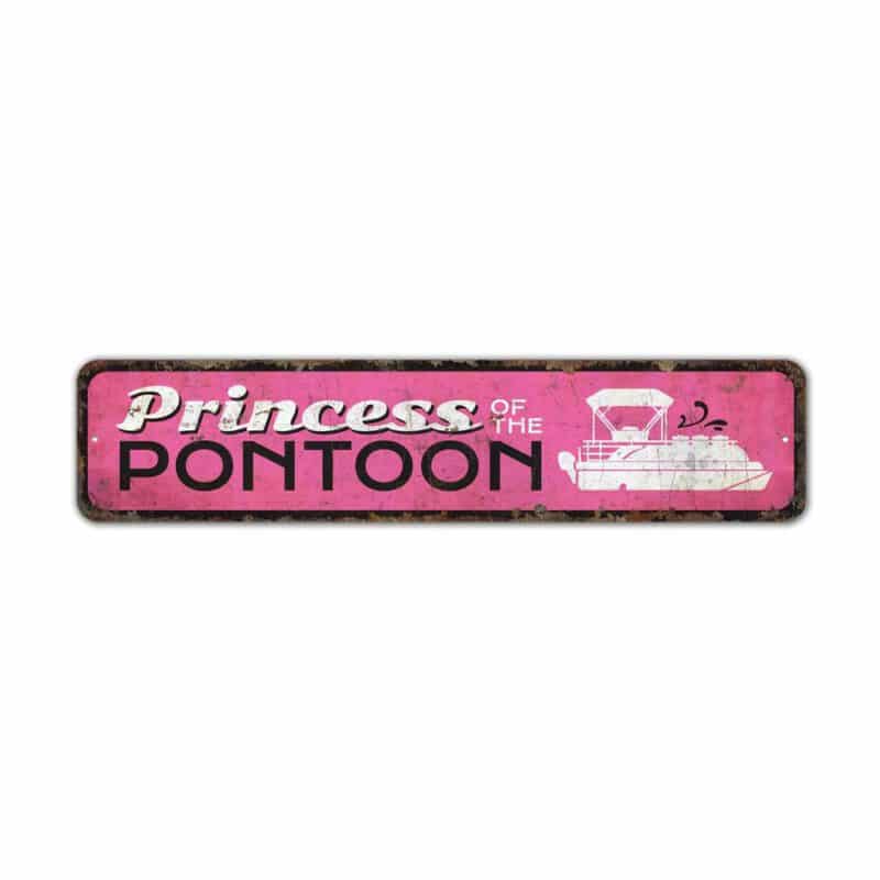 Princess-of-the-Pontoon-Premium-Quality-Rustic-Metal-Sign-2