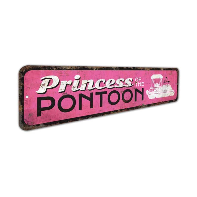 Princess-of-the-Pontoon-Premium-Quality-Rustic-Metal-Sign-3