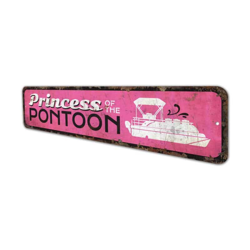 Princess-of-the-Pontoon-Premium-Quality-Rustic-Metal-Sign-4