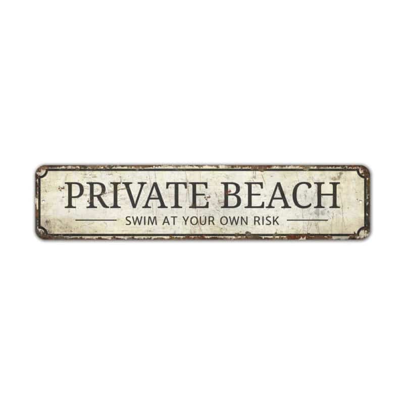 Private-Beach-Sign-Premium-Quality-Rustic-Metal-Sign-2