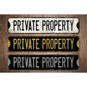 Private-Property-Premium-Quality-Rustic-Metal-Sign-Images