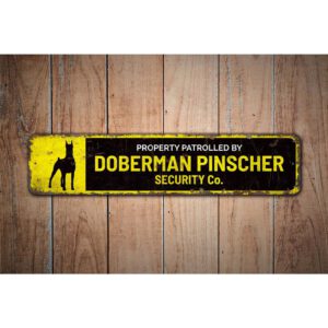 Property-Patrolled-By-Doberman-Pinscher-Sign-Premium-Quality-Rustic-Metal-Sign-Images