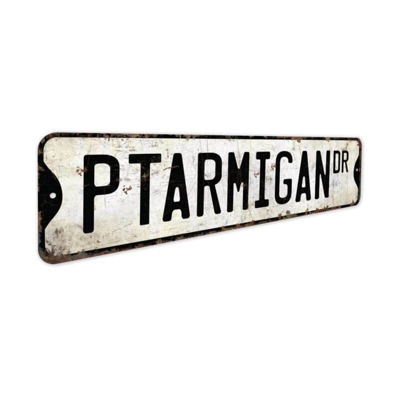 Ptarmigan-Premium-Quality-Rustic-Metal-Sign-3