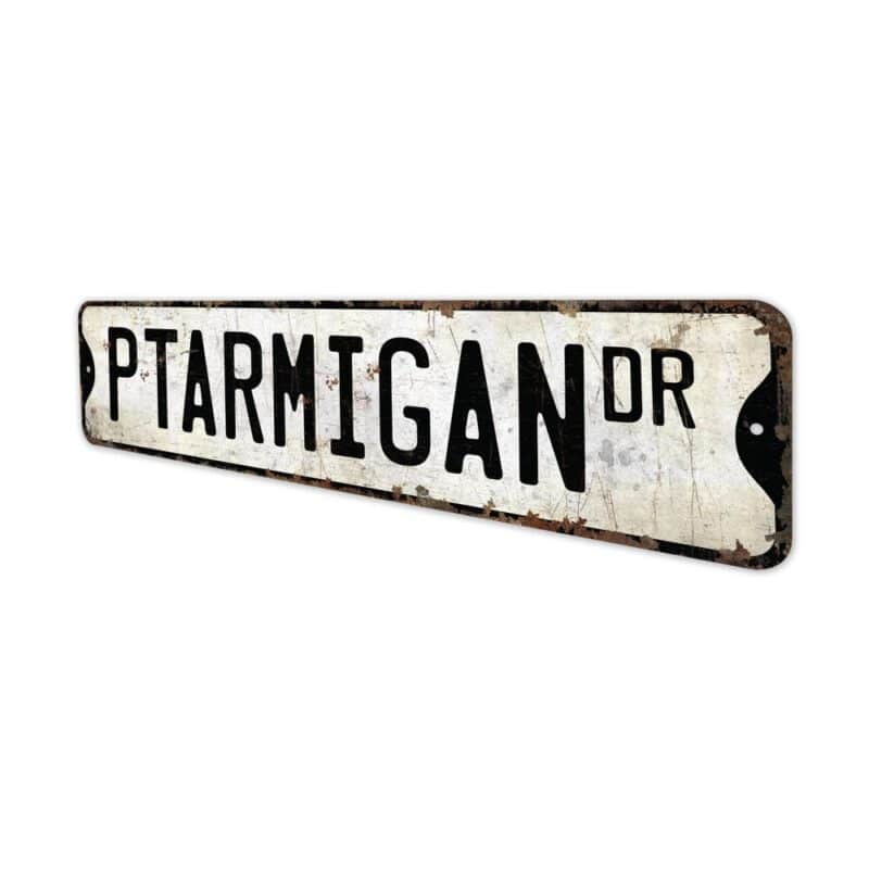 Ptarmigan-Premium-Quality-Rustic-Metal-Sign-4