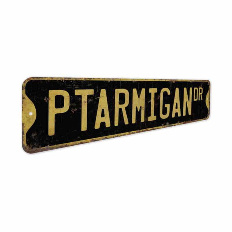 Ptarmigan-Premium-Quality-Rustic-Metal-Sign-5