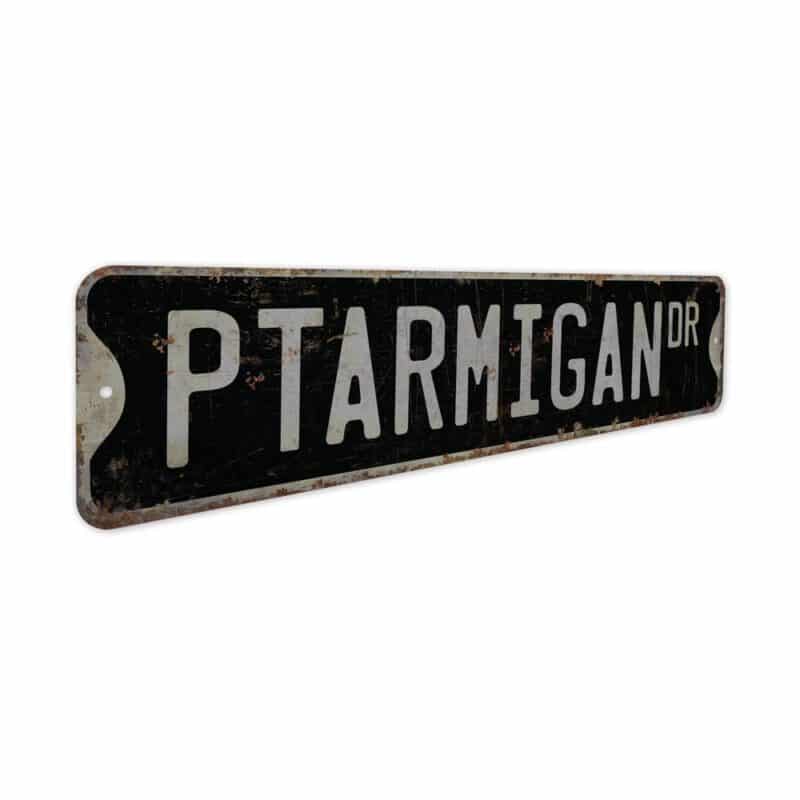 Ptarmigan-Premium-Quality-Rustic-Metal-Sign-7