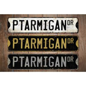 Ptarmigan-Premium-Quality-Rustic-Metal-Sign-Images