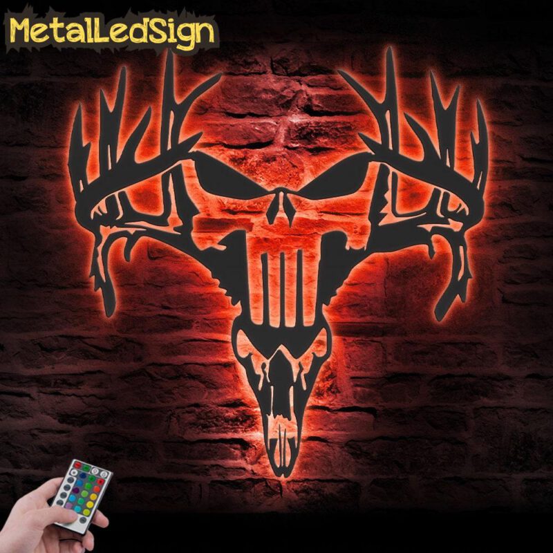 Punisher-Skull-Deer-Hunting-Metal-Wall-Art-LED-Light-5.jpg