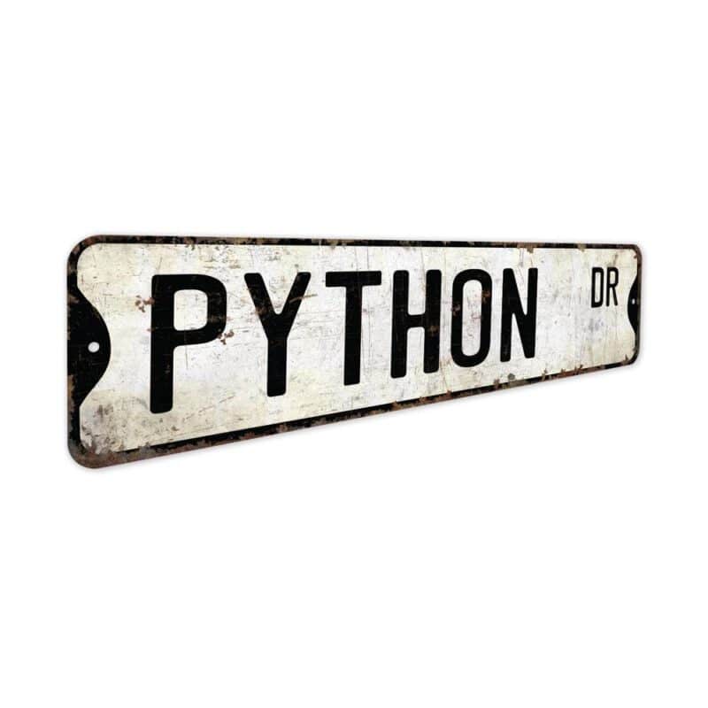 Python-Premium-Quality-Rustic-Metal-Sign-2