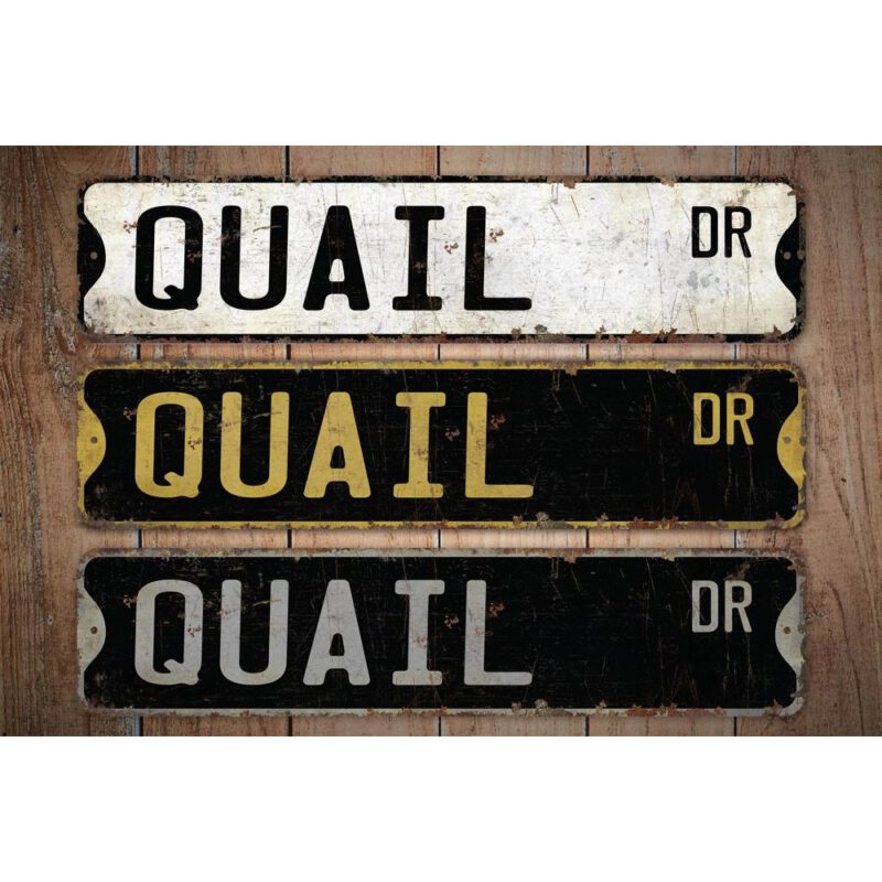 Quail-Premium-Quality-Rustic-Metal-Sign-Images