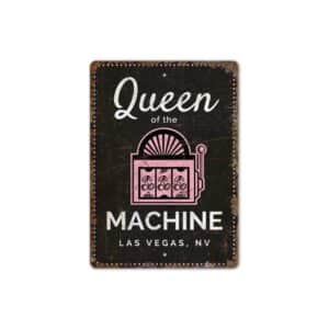 Queen-Machine-Sign-Premium-Quality-Rustic-Metal-Sign-2