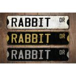 Rabbit-Premium-Quality-Rustic-Metal-Sign-Images