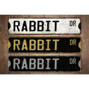 Rabbit-Premium-Quality-Rustic-Metal-Sign-Images