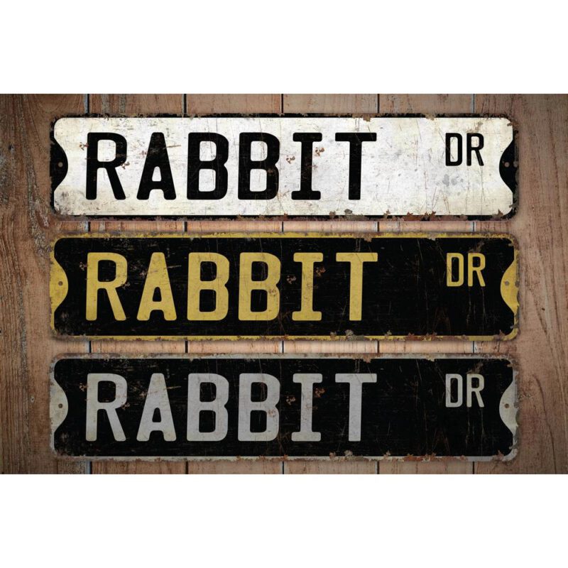 Rabbit-Premium-Quality-Rustic-Metal-Sign-Images