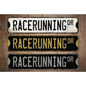 Racerunning-Premium-Quality-Rustic-Metal-Sign-Images