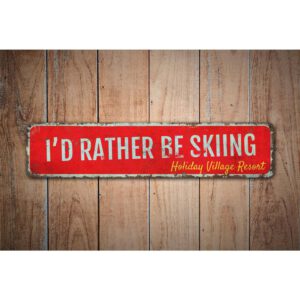 Rather-Be-Skiing-Premium-Quality-Rustic-Metal-Sign-Images