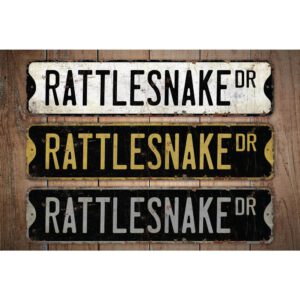 Rattlesnake-Premium-Quality-Rustic-Metal-Sign-Images