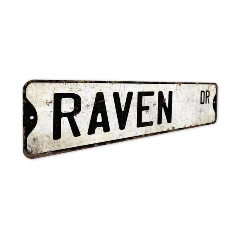 Raven-Premium-Quality-Rustic-Metal-Sign-3