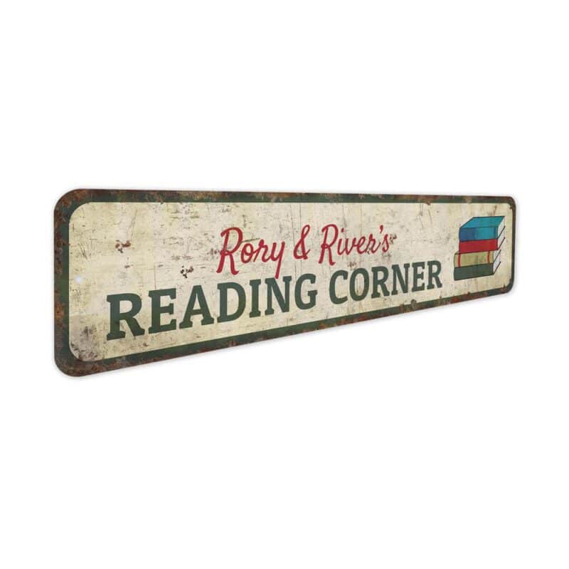 Reading-Corner-Premium-Quality-Rustic-Metal-Sign-3