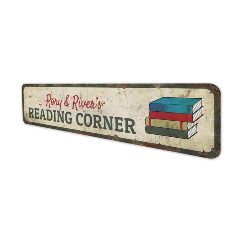 Reading-Corner-Premium-Quality-Rustic-Metal-Sign-4