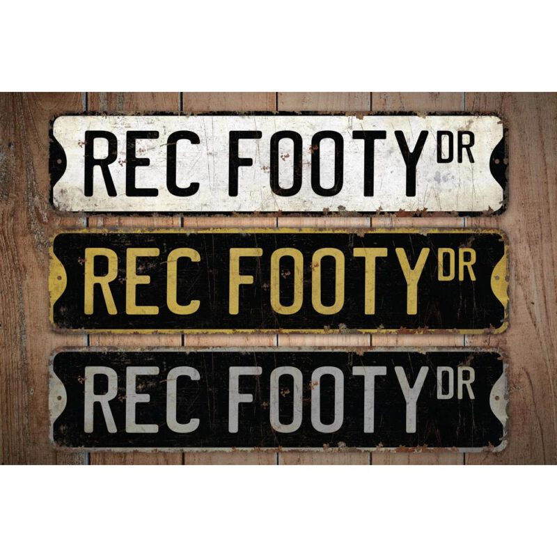 Rec-Footy-Premium-Quality-Rustic-Metal-Sign-Images