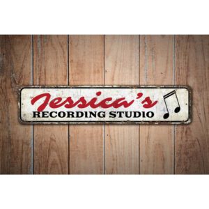 Recording-Studio-Premium-Quality-Rustic-Metal-Sign-Images